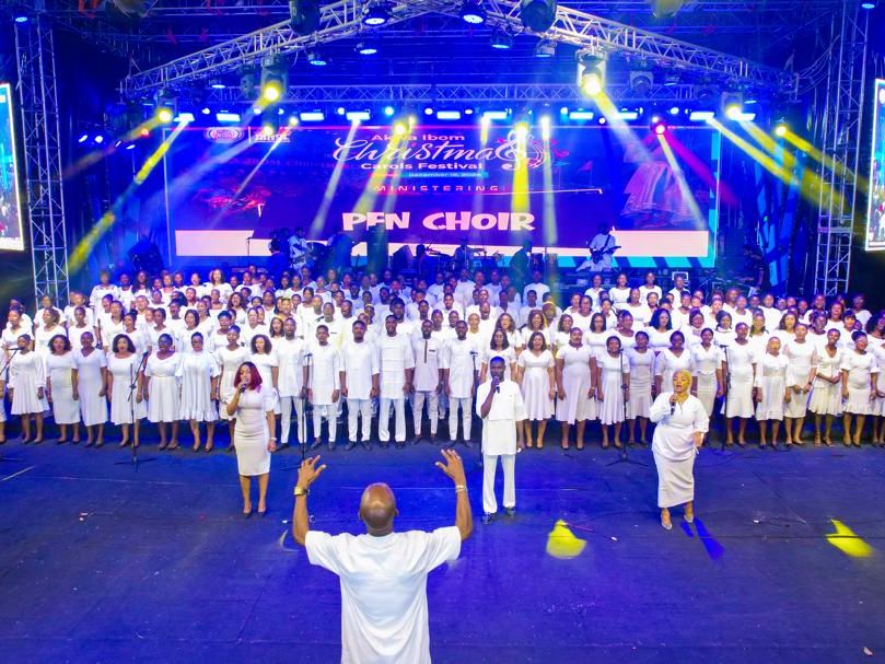 Members of a community choral group